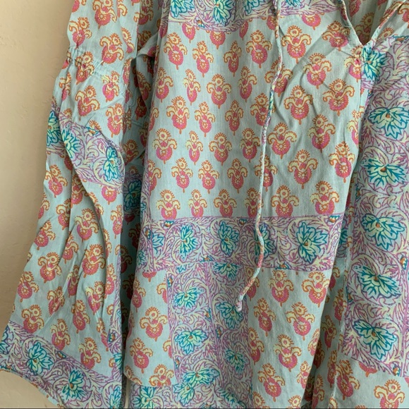 Anthropologie Lilka Boho Dreams Patterned Pastel Blouse Small - Picture 4 of 8